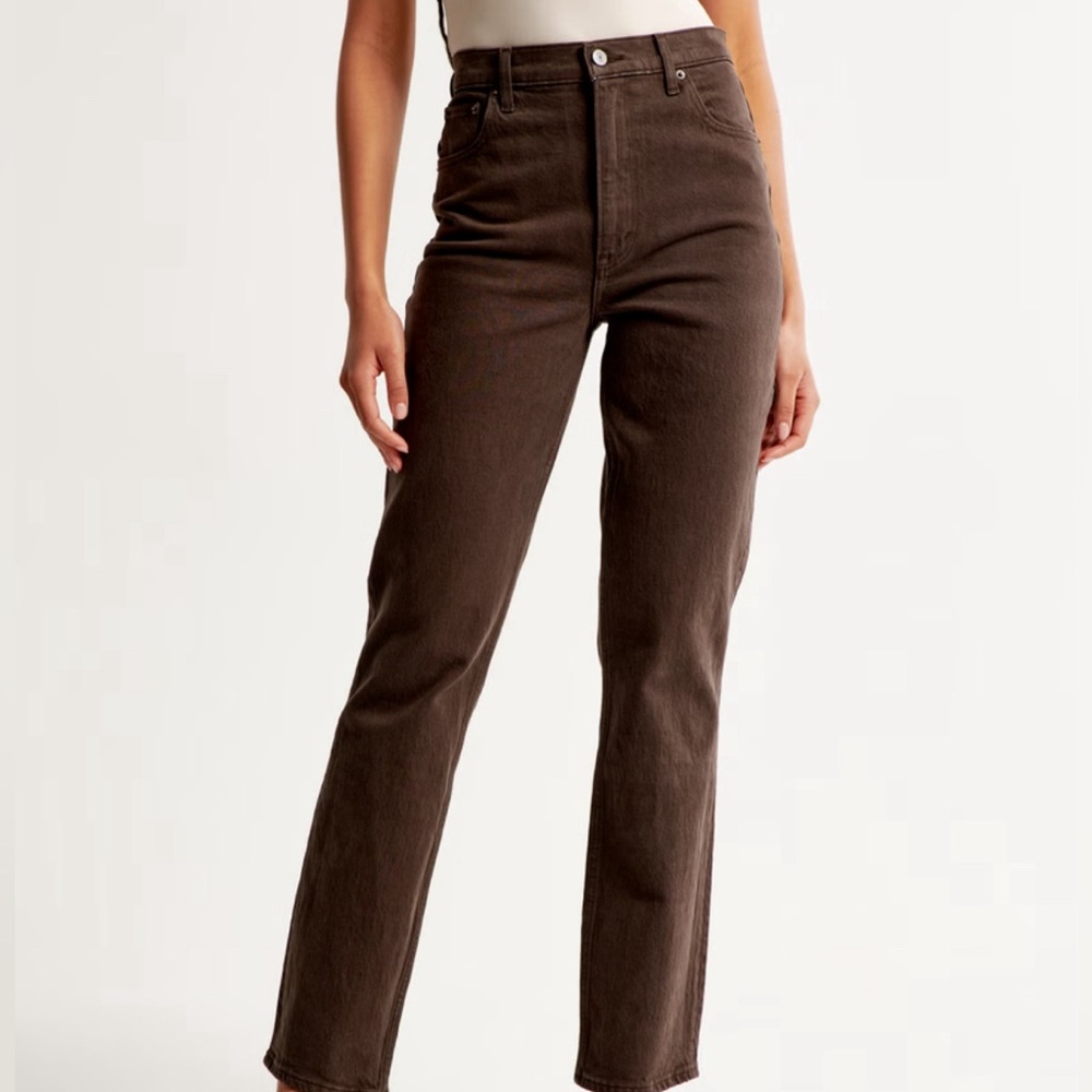 Abercrombie Ultra high rise 90’s straight jean curve love